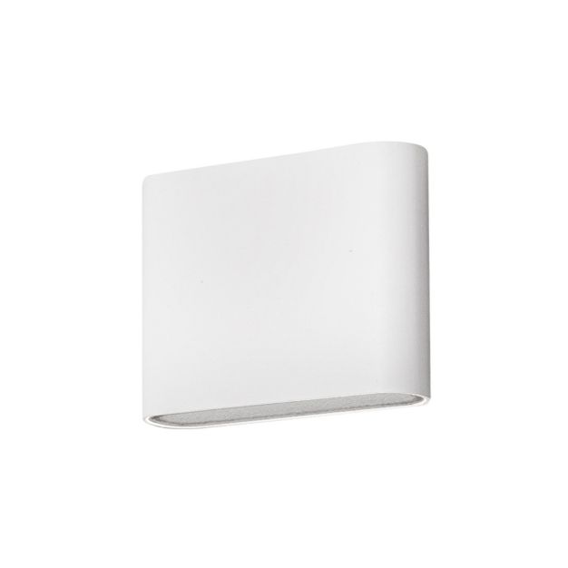 Nova Luce Soho - buiten wandverlichting - 12 x 3 x 9 cm - 2 x 3W LED incl. - IP54 - wit