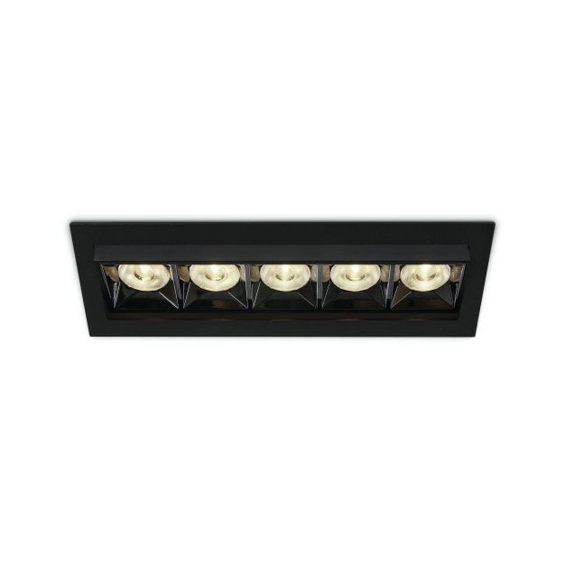 ONE Light Mirror Adjustable Boxes - inbouwspot - 220 x 68 mm, 212 x 55 mm inbouwmaat - 20W LED incl. - zwart