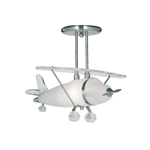 Searchlight Novelty - hanglamp - 49 x 47 - 39 cm - zilver