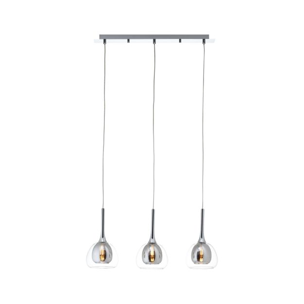 Brilliant Hadan - hanglamp - 66 x 16 x 120 cm - chroom