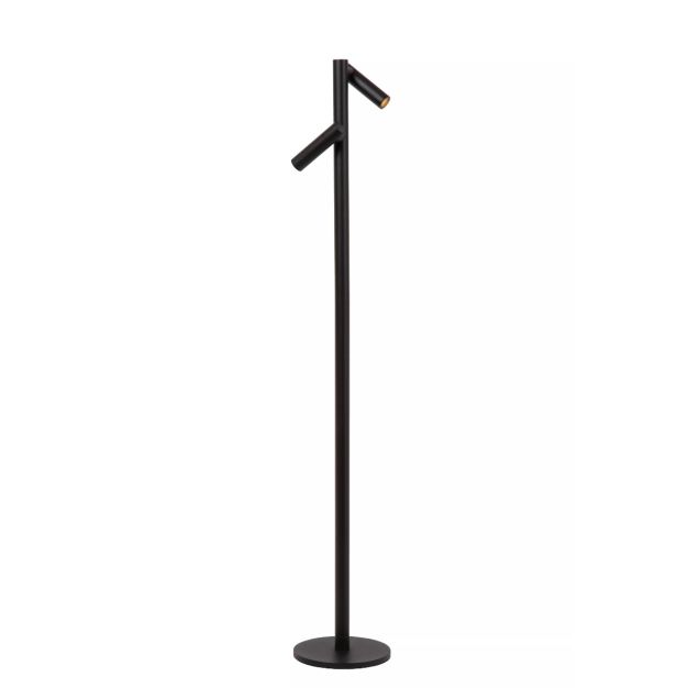 Lucide Antrim - Oplaadbare Leeslamp 2L -  Ø 20 x 120 cm - 2 x 2,2W dimbare LED incl. - IP54 - Met draadloos oplaadstation - zwart