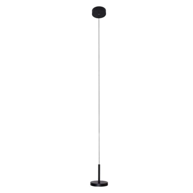 Maxlight Ibiza - hanglamp - Ø 12 x 130 cm - 8W LED incl. - zwart