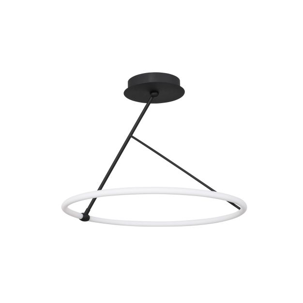 Nova Luce Janus - hanglamp - Ø 59,5 x 45 cm - 30W dimbare LED incl. - zand zwart