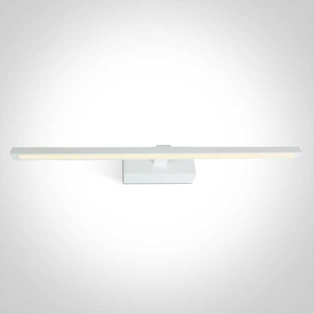 ONE Light Slim Mirror Lights - spiegellamp - 60 x 13 x 6 cm - 14W LED incl. - IP44 - wit