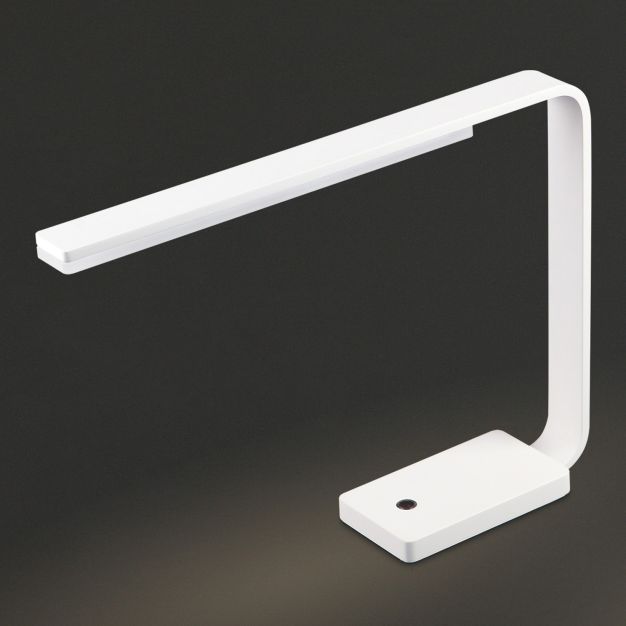 Maxlight Office Square - bureaulamp - 32 cm - 8,1W LED incl. - wit