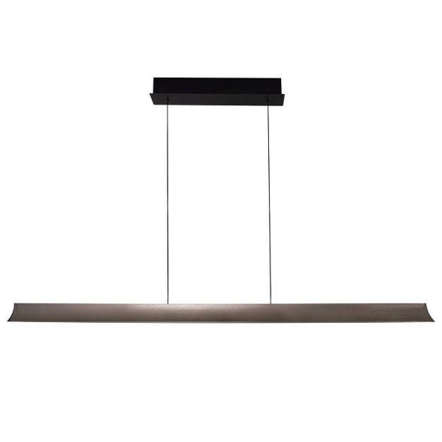 Maxlight Jo-Jo - hanglamp - 124 x 6 x 195 cm - 38W LED incl. - 2700K-5500K - grijs en zwart