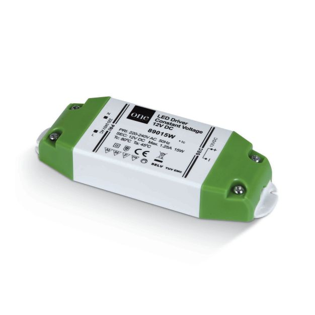 ONE Light LED driver - 12Vdc/230V - 15W - niet dimbaar