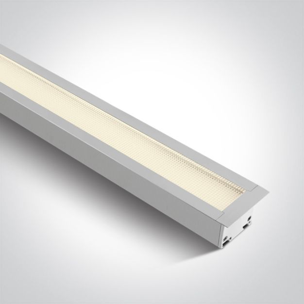 ONE Light UGR19 Recessed LED Linear Profiles - inbouw plafondverlichting - 121 x 5 x 5,5 cm - 40W LED incl. - wit - instelbare lichtkleur