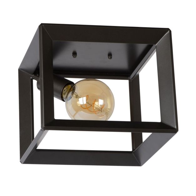 Lucide Thor - plafondverlichting - 25 x 25 x 20 cm - grijs ijzer