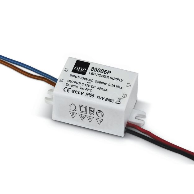 ONE Light Mini Series Drivers - 230V - 350mA - 2-6W - IP66 - niet dimbaar