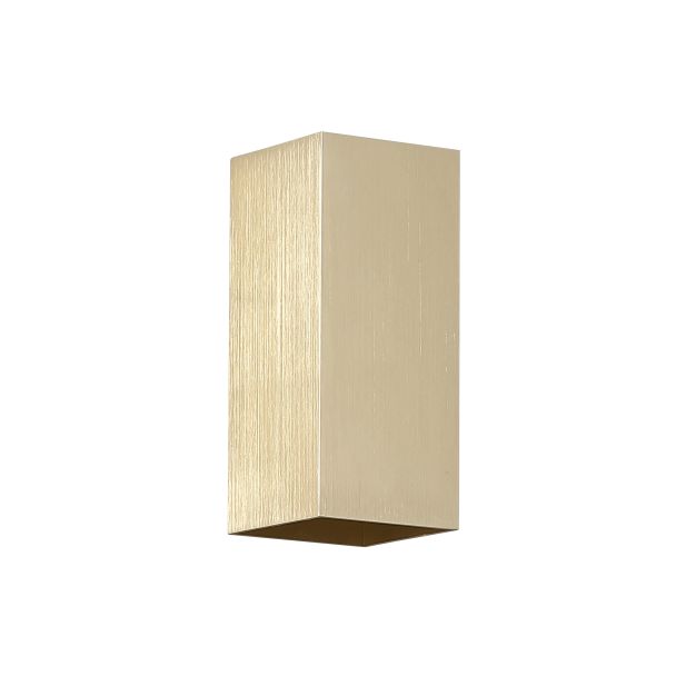 Searchlight Square - wandlamp - 6,7 x 6,7 x 15,5 cm - goud