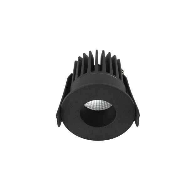 Nova Luce Petit - inbouwspot - Ø 62 mm, Ø 55 mm inbouwmaat - 9W LED incl. - IP42 - zandzwart