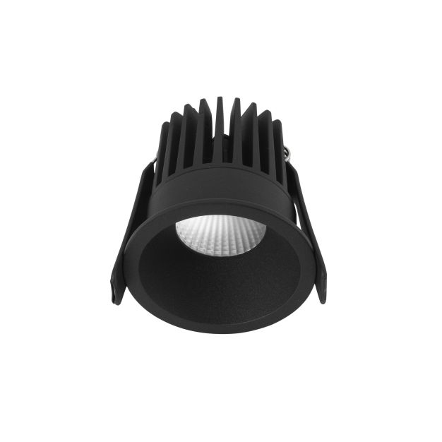 Nova Luce Petit - inbouwspot - Ø 62 mm, Ø 55 mm inbouwmaat - 9W LED incl. - IP42 - zandzwart