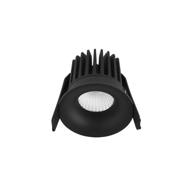 Nova Luce Petit - inbouwspot - Ø 62 mm, Ø 55 mm inbouwmaat - 9W LED incl. - IP42 - zandzwart