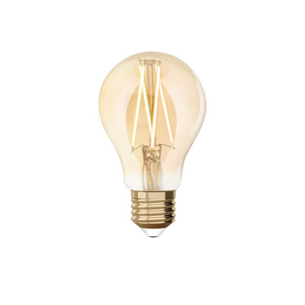 Lutec Smart LED lamp - Lutec Connect - Ø 6 x 10,8 cm - E27 - 7,5W - dimfunctie via app - 2200 tot 5500K - amber