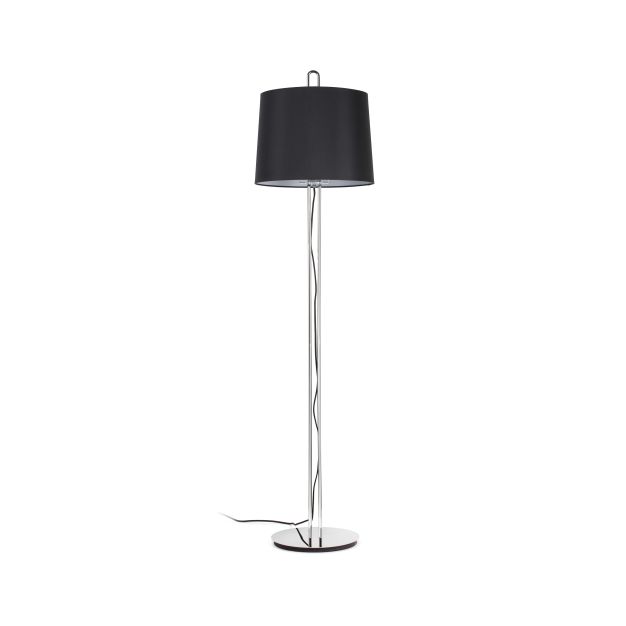 Faro Montreal - staanlamp - 160 cm - chroom en zwart