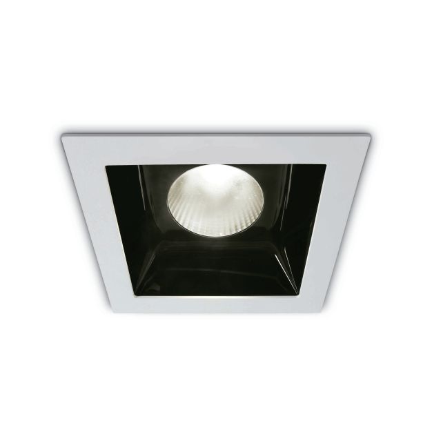 ONE Light Shop Square Boxes - inbouwspot - 140 x 140 mm, 130 x 130 mm inbouwmaat - 30W LED incl. - wit - witte lichtkleur