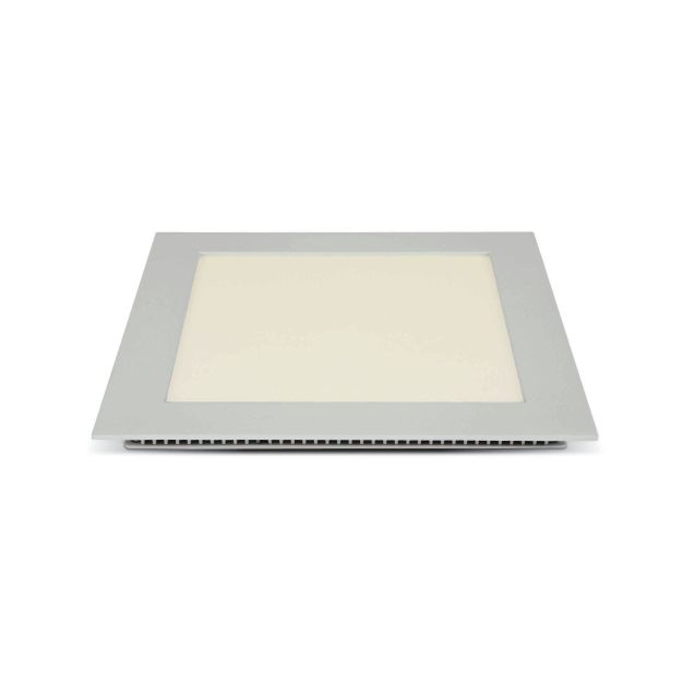 ONE Light Square Recessed Panels - inbouw plafondverlichting - 22,5 x 22,5 x 2,2 cm - 22W LED incl. - IP40 - wit - warm witte lichtkleur