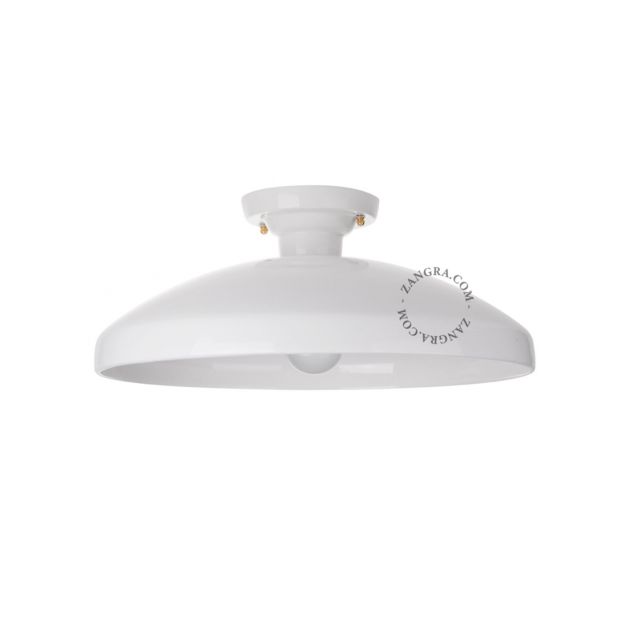 Zangra - plafond/wandverlichting - ⌀ 42 x 18 cm - wit