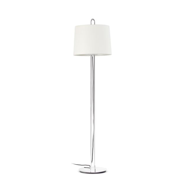 Faro Montreal - staanlamp - 160 cm - chroom en wit