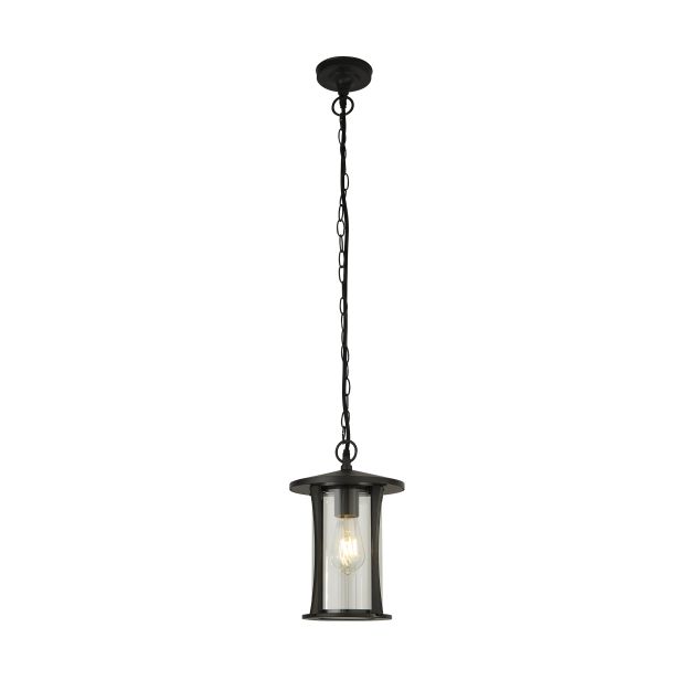 Searchlight Pagoda - buiten hanglamp - Ø 20 x 102 cm - IP44 - zwart