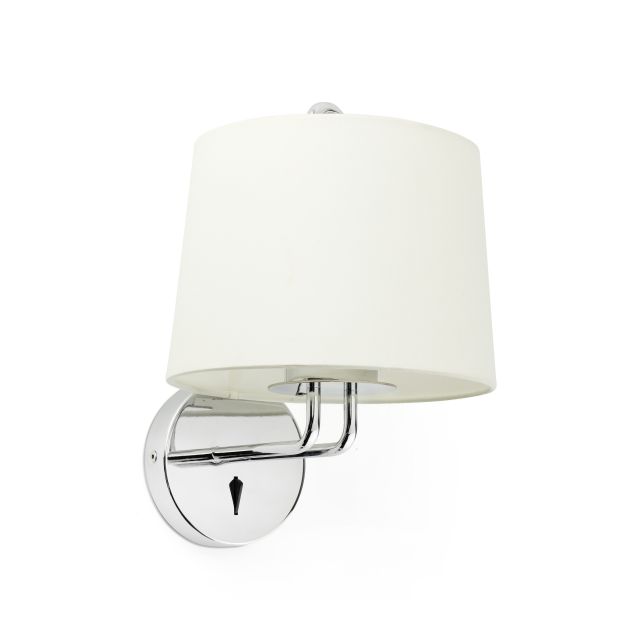 Faro Montreal - wandverlichting - 21,5 x 19 x 32 cm - wit en chroom