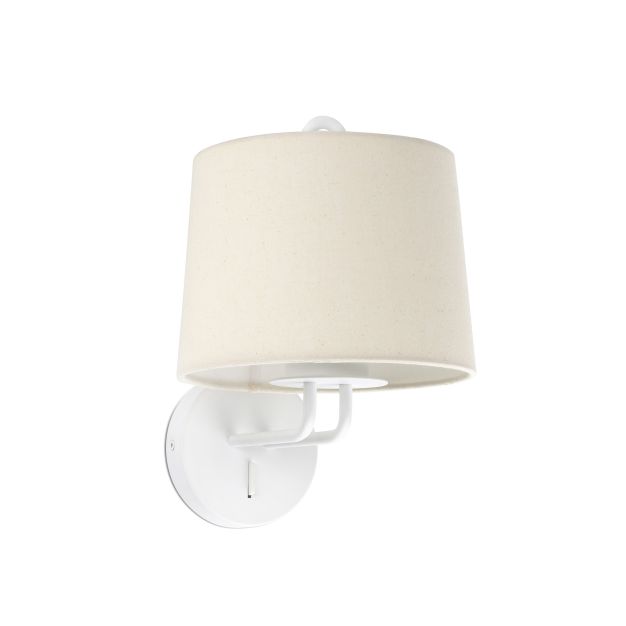 Faro Montreal - wandverlichting - 21,5 x 19 x 32 cm - wit en beige