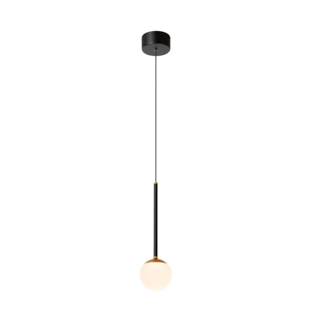 Lucide Calina - hanglamp - Ø 9,9 x 169,7 cm - 9W dimbare LED incl. - zwart