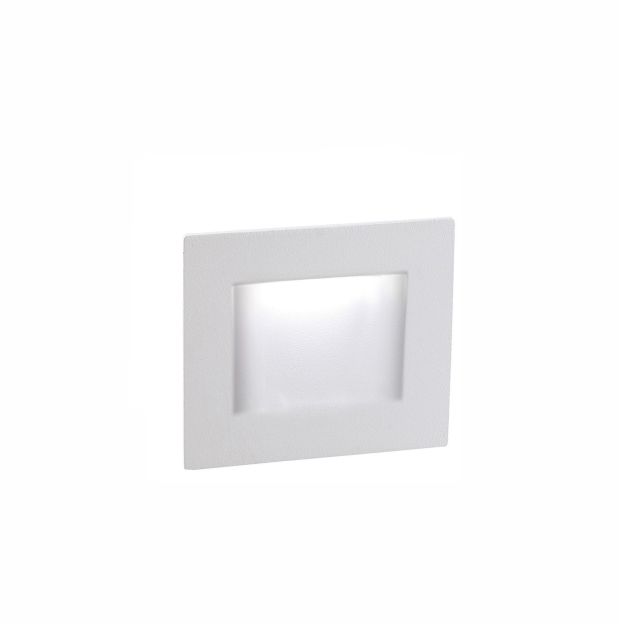 Nova Luce Krypton - inbouw wandverlichting - 8 x 7 x 8 cm - 3W LED incl. - IP54 - wit