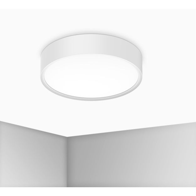 Century Italia Blanca Luxe - plafondlamp - Ø 40 x 7 cm - 24W LED incl. - wit