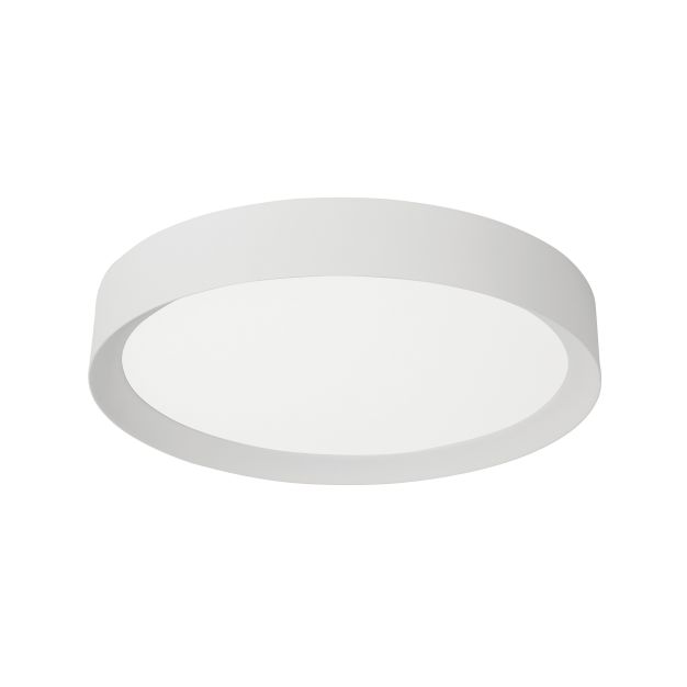 Nova Luce Luton - plafondverlichting - Ø 55 x 8,5 cm - 47W LED incl. - zandwit en mat wit