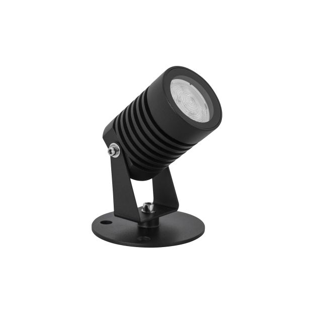 Nova Luce Fend - grondspot - 7 x 5 x 12 cm - 5W LED incl. - IP65 - zwart