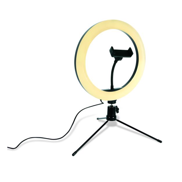 ONE Light Ring Light Stands - Ø 26 x 39 cm - 10W dimbare LED incl. - zwart