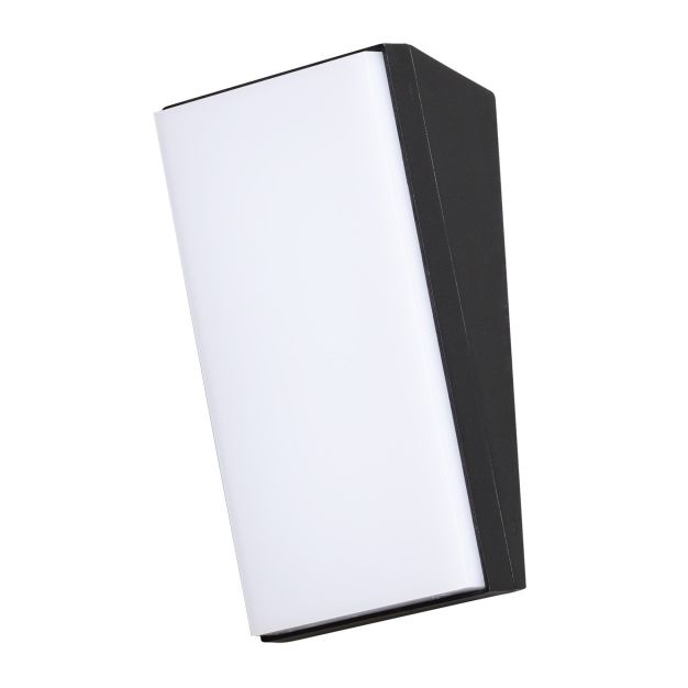 Nova Luce Keen - buiten wandverlichting - 9 x 7 x 18 cm - 12W LED incl. - IP65 - zwart