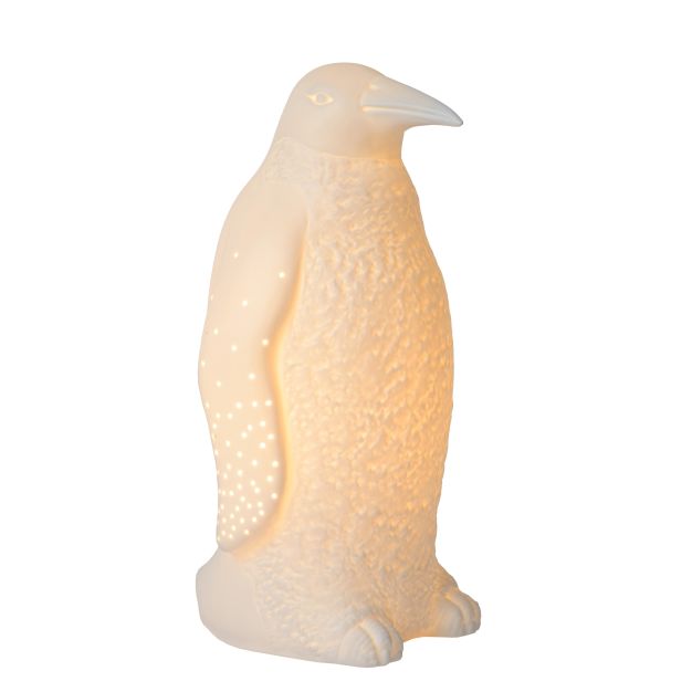 Lucide Pinguin - tafellamp - 25,7 cm - wit