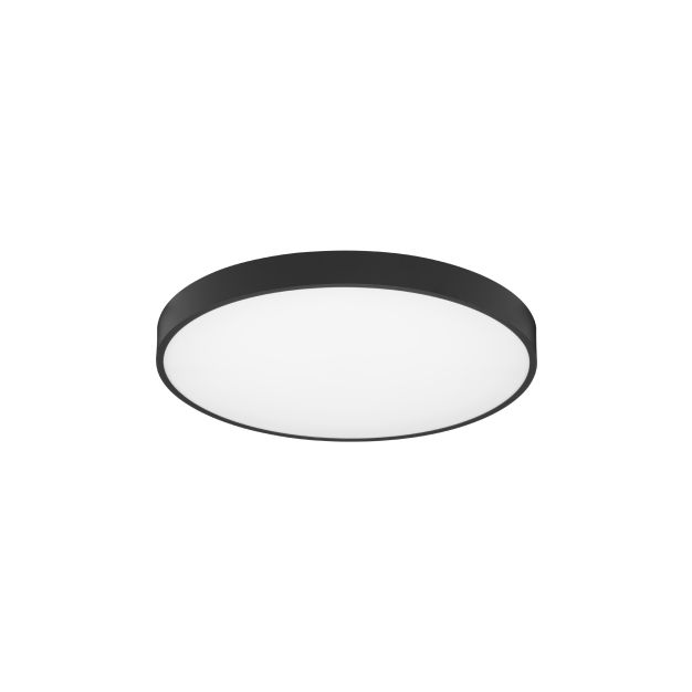 Nova Luce Perfect Profile - plafondlamp - Ø 60 x 10 cm - 40W dimbare LED incl. - zwart