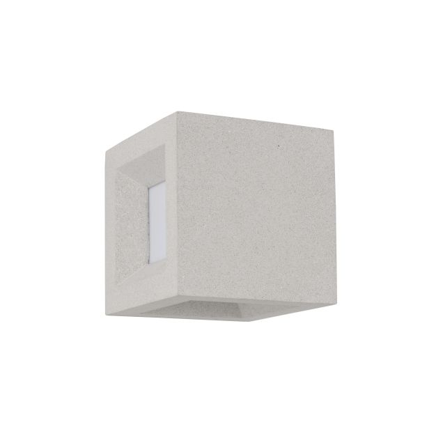 Nova Luce Castro - buiten wandverlichting - 16 x 16 x 16 cm - IP65 - wit (stockopruiming!)