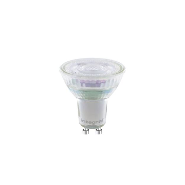 Integral LED-spot - Ø 5 x 5,4 cm - GU10 - 4,6W dimbaar - 1800 tot 2700K - wit