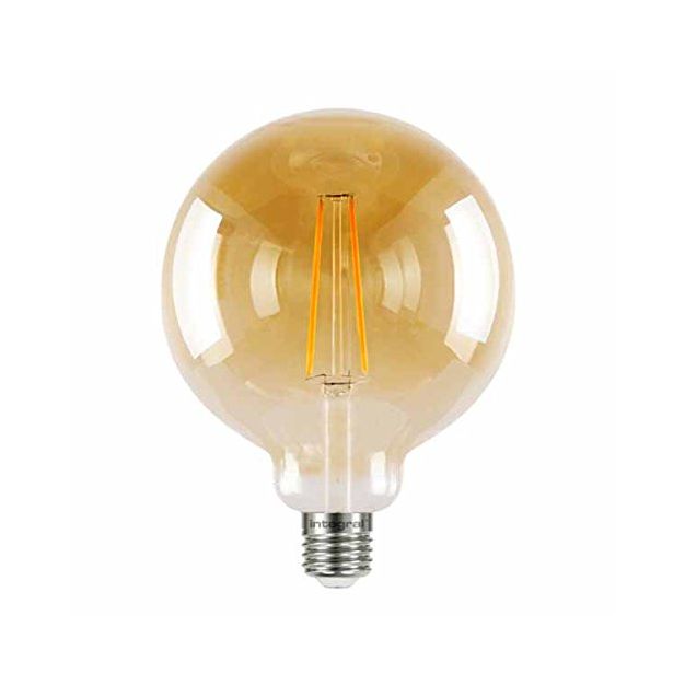 Integral LED-lamp E27 - Ø 12,5 x 17,8 cm - 5W dimbaar - 1800K - amber