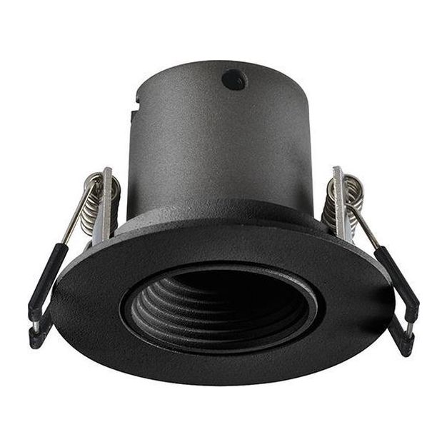 Integral Mini 50mm inbouwspot - Ø 60 mm, Ø 50 mm inbouwmaat - 3,3W LED incl. - zwart