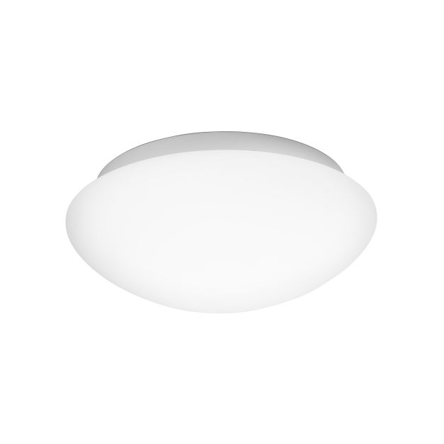 Nova Luce Brest - plafondlamp badkamer - Ø 30 x 11 cm - IP44 - wit