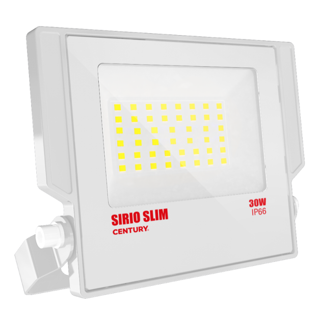 Century Italia Sirio Slim - verstraler - 16 x 14,7 x 2,9 cm - 30W LED incl. - IP66 - wit