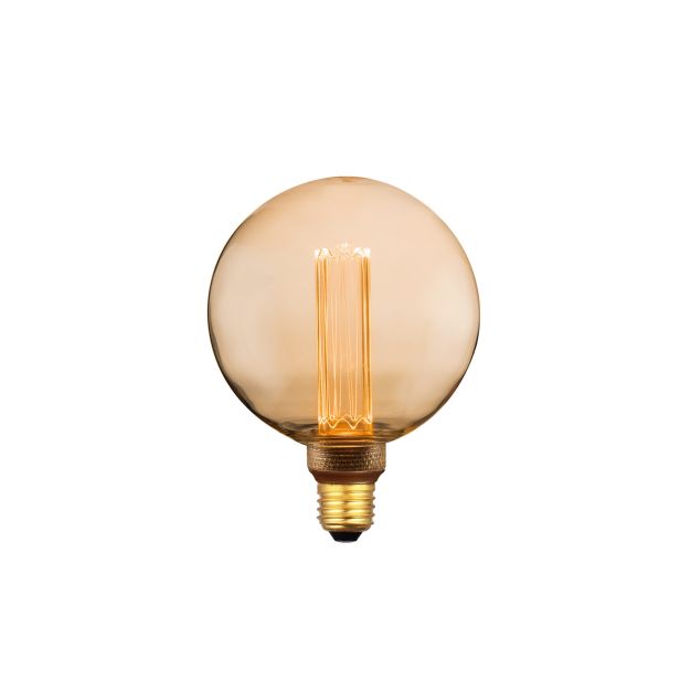 ETH Globe LED Filament - Ø 12,5 cm - E27 - 3 stappen dimbaar - 5W - 1800K - goud