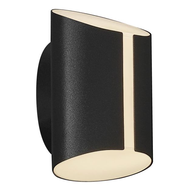 Nordlux Smart Grip - wandverlichting - slimme verlichting - 9,7 x 15 x 18 cm - 9W LED incl. - IP54 - zwart