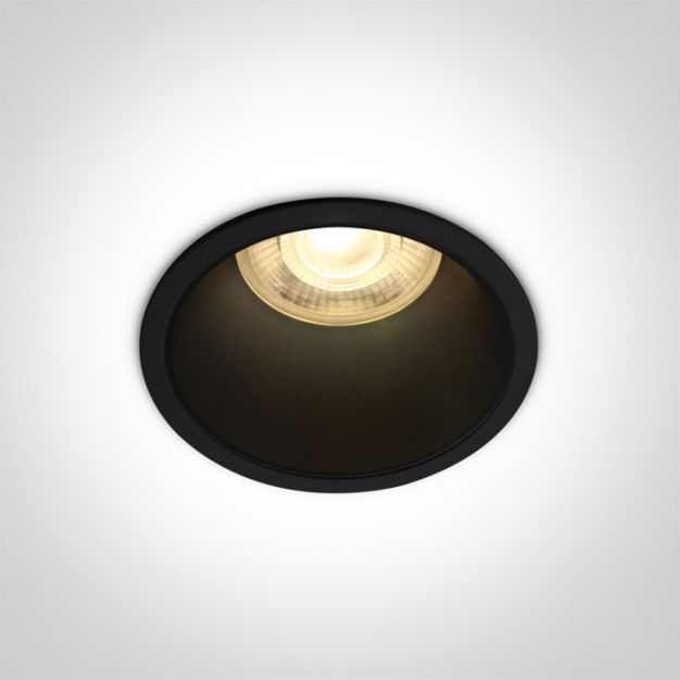 ONE Light Semi Trimless Dark Light - inbouwspot - Ø 69 mm, Ø 64 mm inbouwmaat - zwart