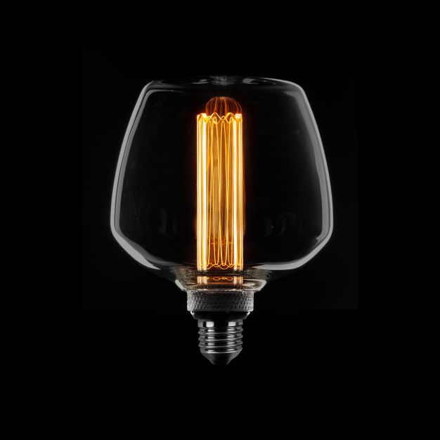 ETH Deco Filament LED - E27 - 3 stappen dimbaar - 1W/2,5W/5W - 1800K – gerookt glas