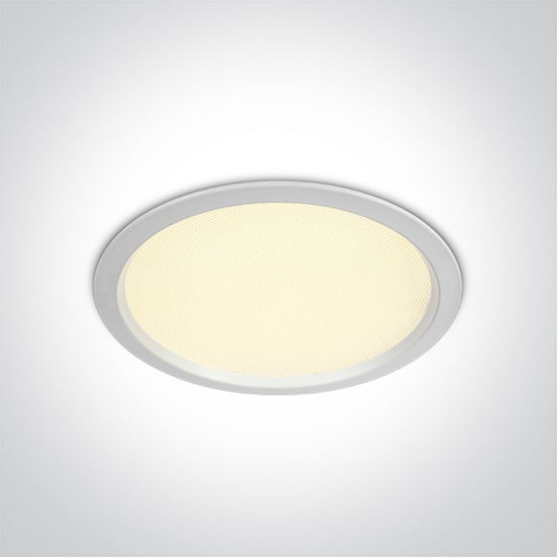 ONE Light Downlights Fixed LED - inbouw plafondverlichting - Ø 220 mm, Ø 205 mm inbouwmaat - 30W LED incl. - IP44 - wit