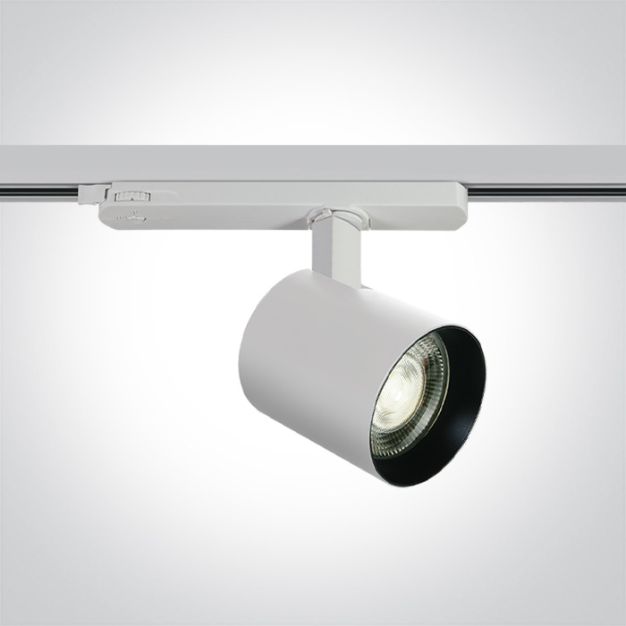 ONE Light COB Shop Range - rail spot - Ø 8 x 6 cm - 10W/15W/20W LED incl. - wit - witte lichtkleur