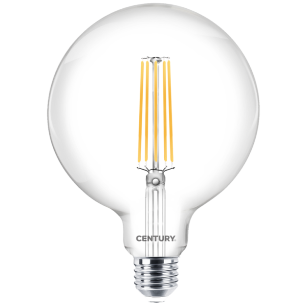 Century Italia LED filament lamp - Ø 12,5 x 17 cm - E27 - 11W niet dimbaar - 2700K - transparant