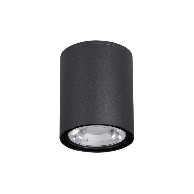 Nova Luce Ceci - buiten plafondlamp - Ø 9 x 11 cm - 6W LED incl. - IP65 - zwart (stockopruiming!)